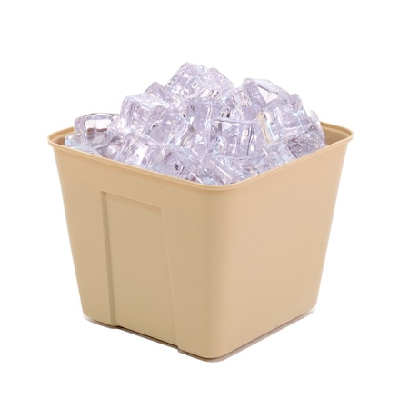 Hapco-Elmar R2000BGE-Essential 3 Qt. Square Ice Bucket W/O Handles, Beige, PK 36 R2000BGE